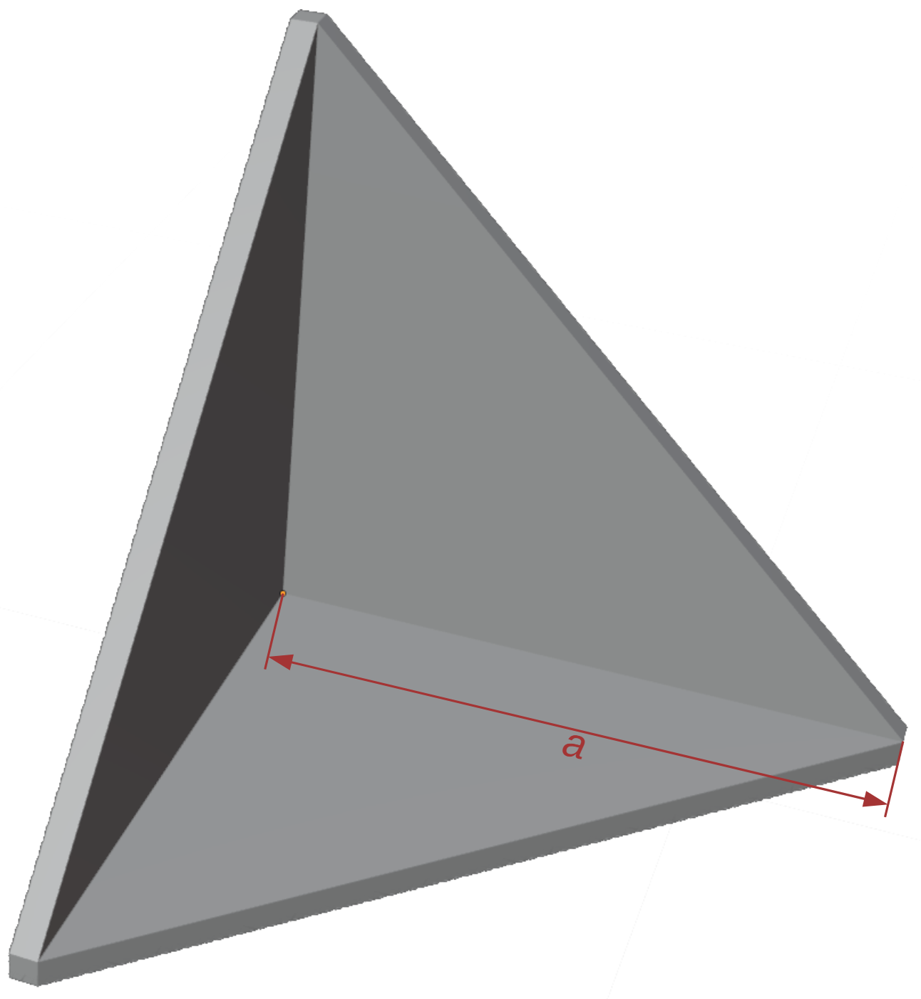 sketch of a trihedrla corner-reflector